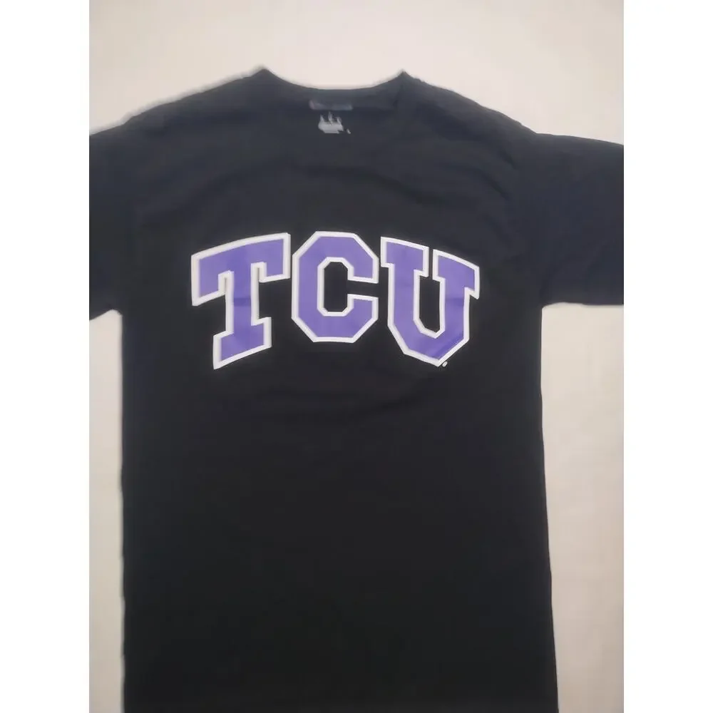 Champion TCU Texas Christian University Men’s Large Black S Shirt - Picture 2 of 10
